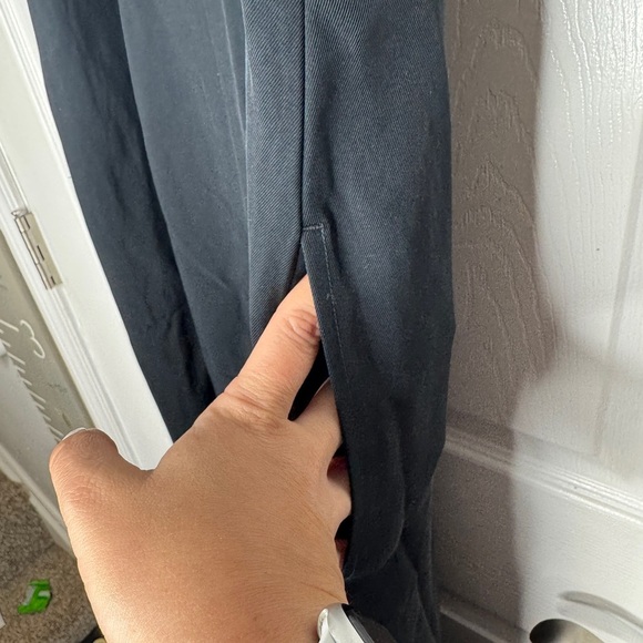 EVERLANE Japanese GoWeave Slip Cropped Jumpsuit - Navy Size 4 Zipper Close - Picture 4 of 7